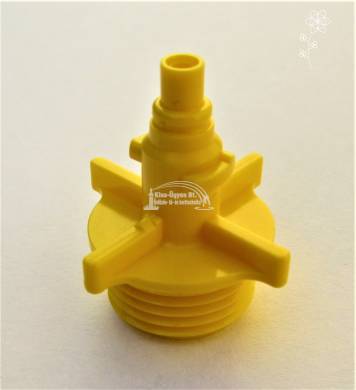 Plastro Rondó fúvóka 3/8 KM, citromsárga, 205L/h