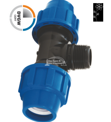 KPE T idom külső menettel 63x2x63