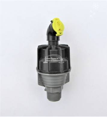 Naandanjain Super10 nyomáskompenzált midi szórófej, 1/2KM, 450 L/h, 14° sárga